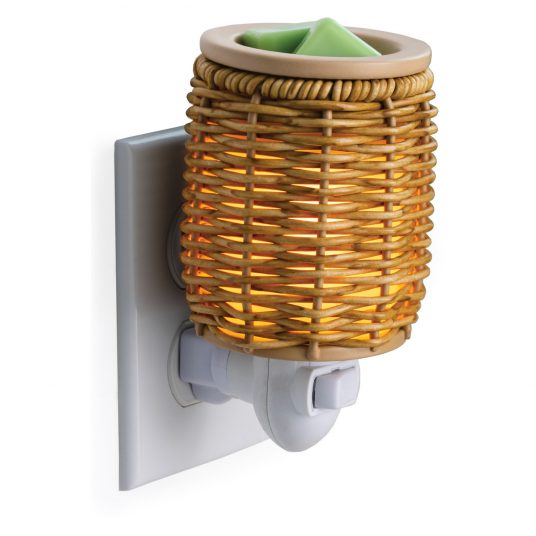 Wicker Lantern pluggable fragrance warmer