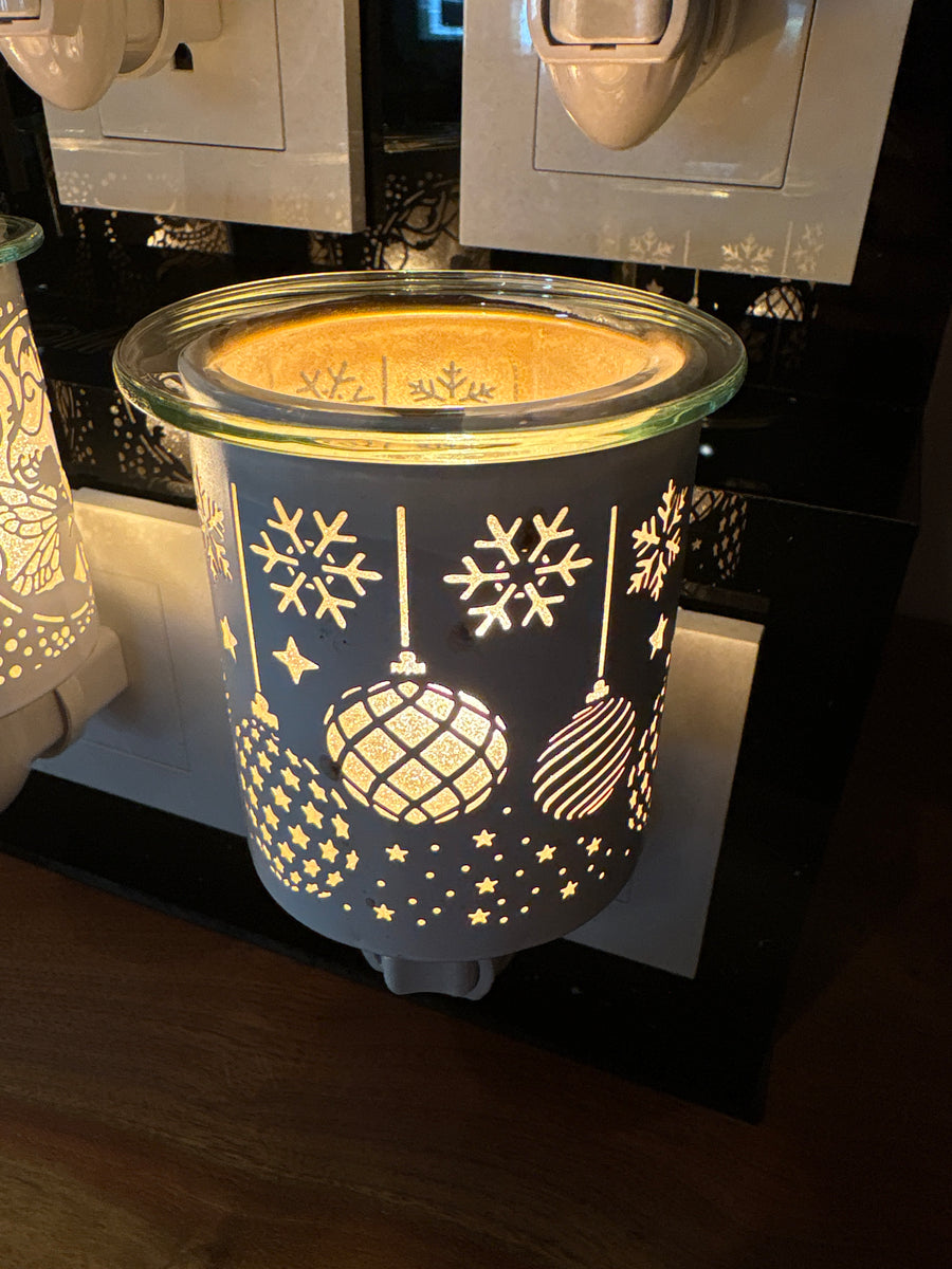 Night light glass warmer white seasons greeting