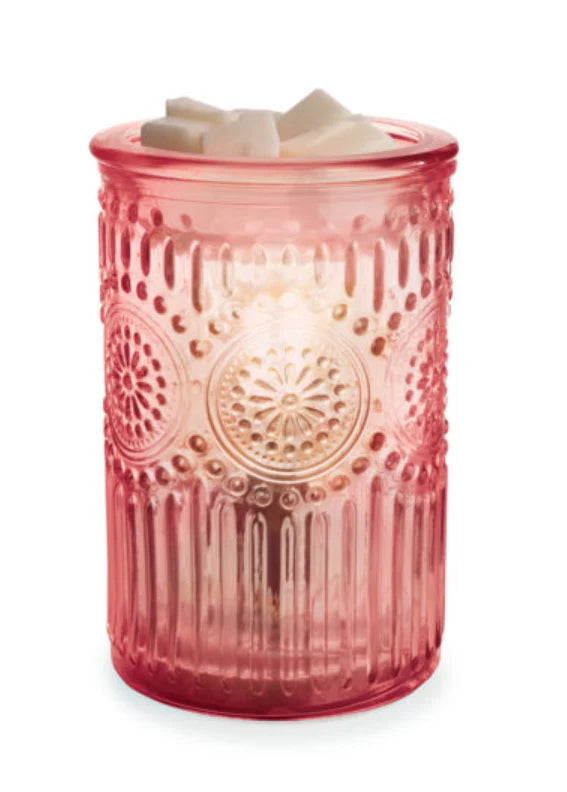 Pink Parisian Glass illumination Fragrance Warmer