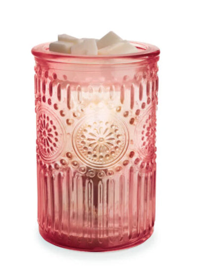 Pink Parisian Glass illumination Fragrance Warmer