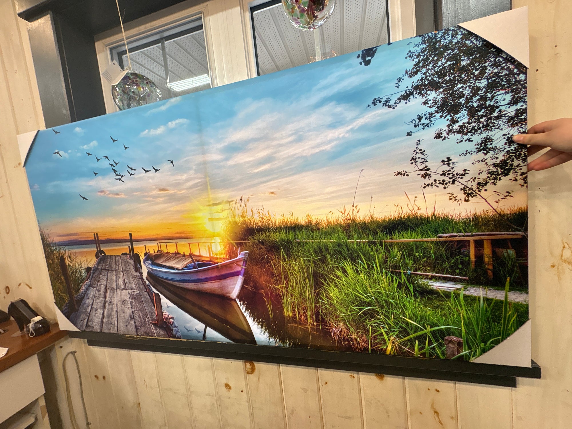 Sunset At The Lake 30x60