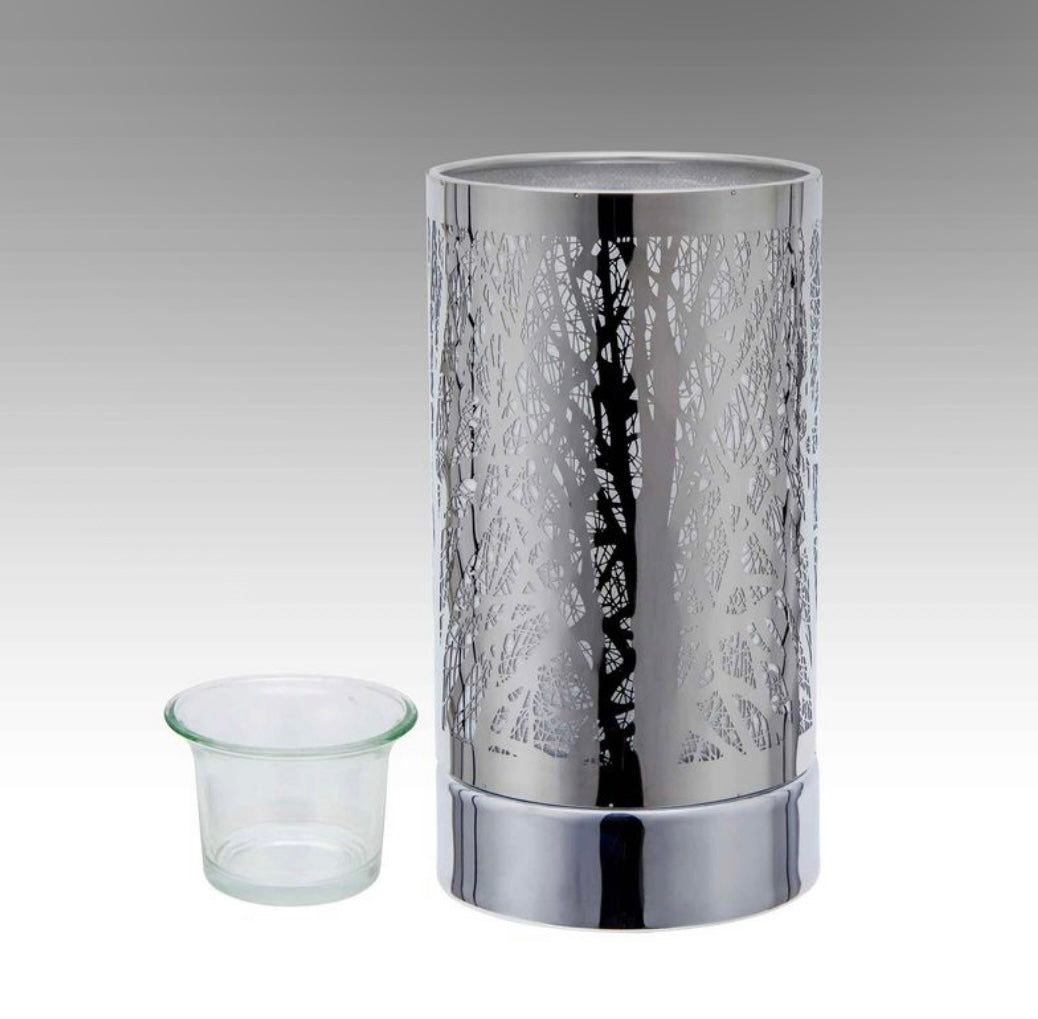 Touch Wax Lamp Silver Forest