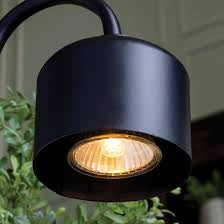 Arched candle warmer lamp black and wood
