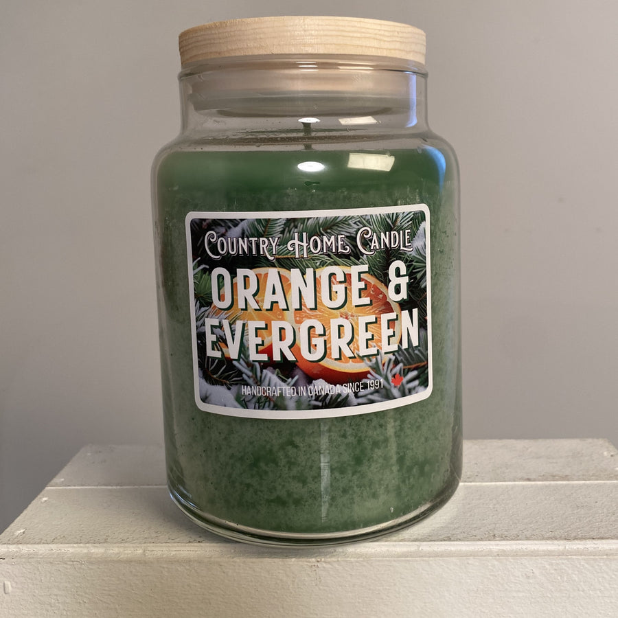 Orange & Evergreen