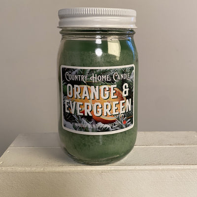 Orange & Evergreen