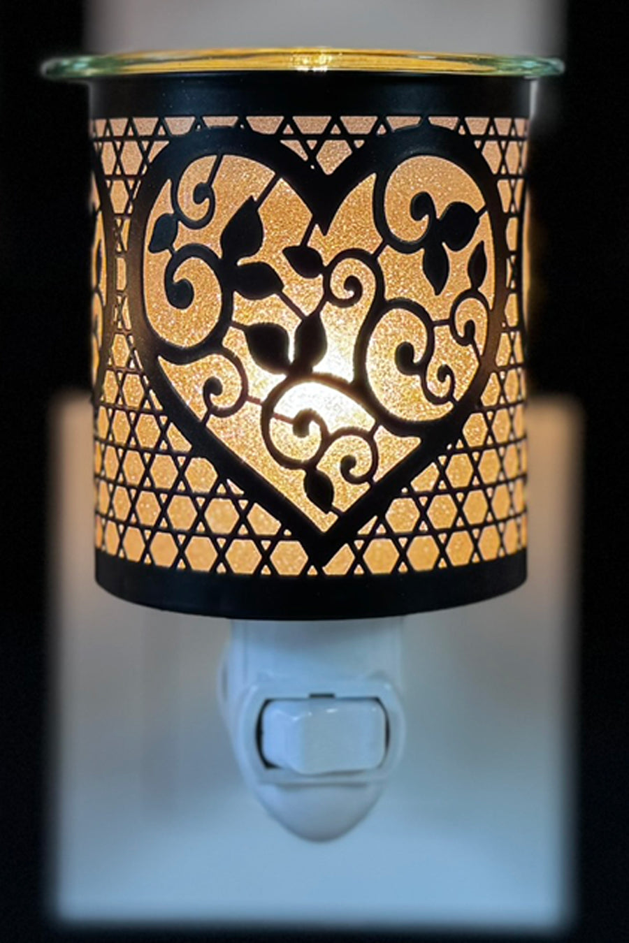 Black Heart Pluggable Wax Warmer