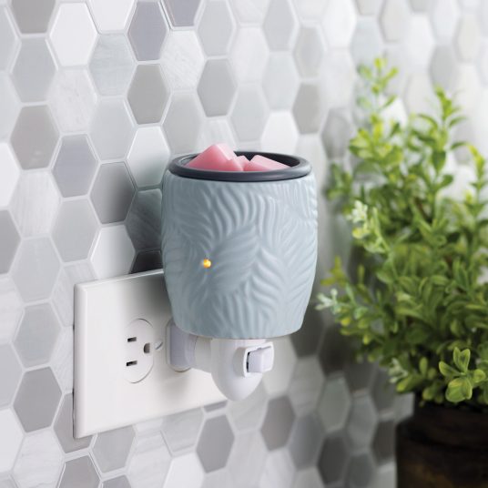 Flip dish pluggable fragrance warmer - ocean palm