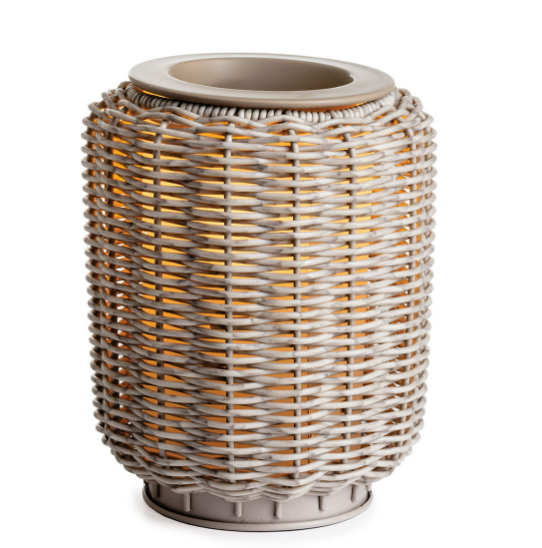 Illumination Fragrance Warmer - Wicker Grey