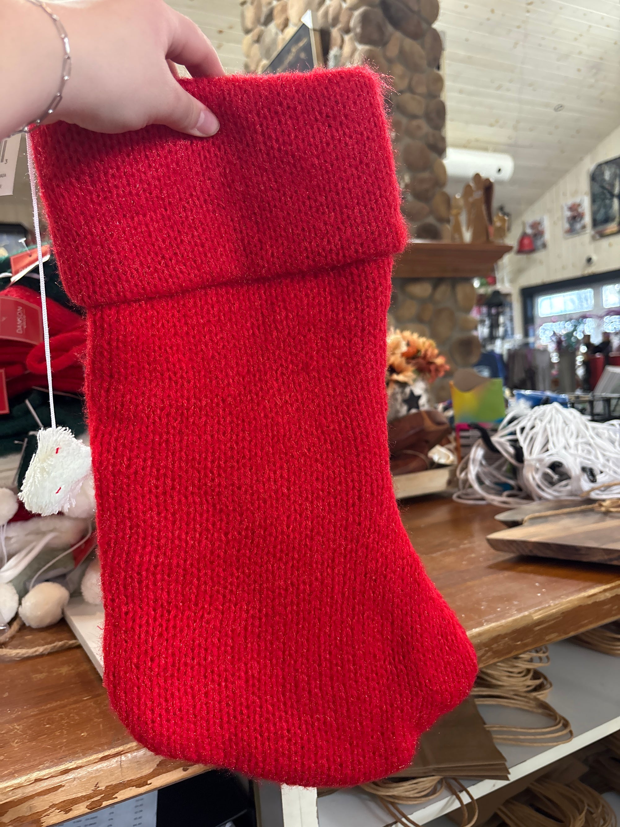 Stocking with pompom