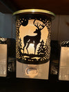 Night light glass warmer black beer