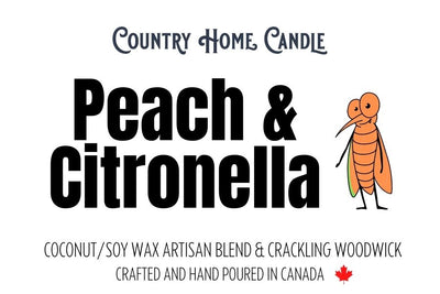 Peach & Citronella Woodwick